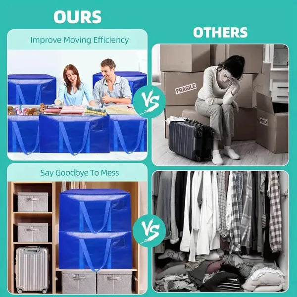 Large Mobile Bag With Zipper And Handle, Heavy-duty Storage Tote Bag Mobile Box, Saving Space, Shelf Baskets - view 2