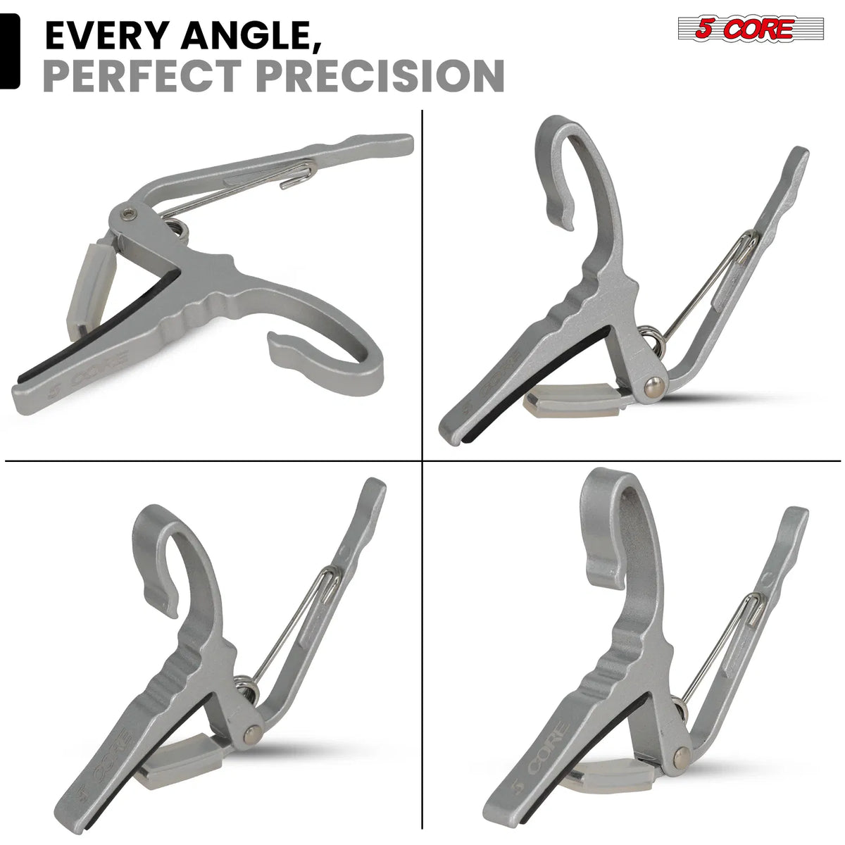 5 Core Guitar Capo Quick Change Acoustic Electric String Clip Banjo Mandolin Or Ukulele - view 6