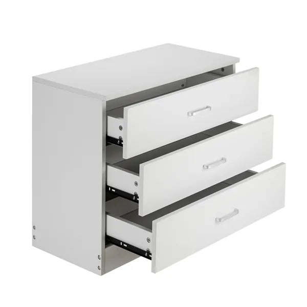 Wood Simple 3-Drawer Dresser White - view 5