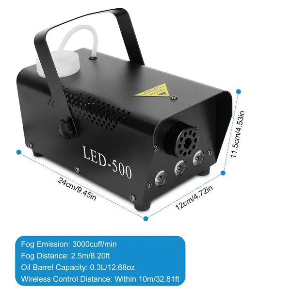 400W Fog Machine RGB LED Party Club DJ Fogger Rapid Heating Remote Control Wedding Stage Smoke Machine - view 3