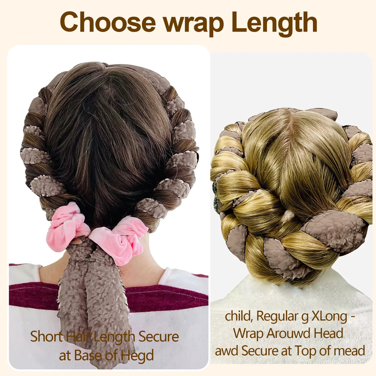 Satin Heatless Hair Curler, Lazy Natural Soft Wave DIY Heatless Curls For Sleep In Overnight, For All Hair Types - view 3