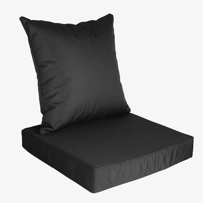 Outdoor Seat Cushion Set Waterproof Patio Furniture Cushion And Back Pillow Fade Resistant Deep Seat Set Chair Pad - view 5