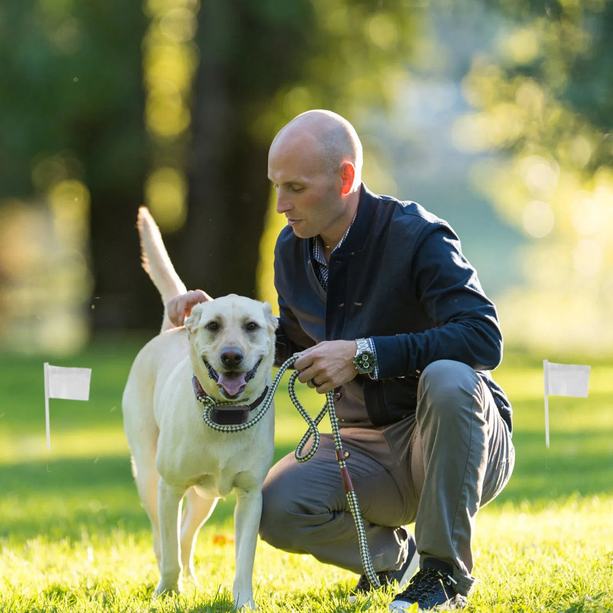 Electric Dog Fence System Pet Tone Shock Boundary Containment Water Resistant Collar Receiver For Small Medium Large Dog - view 5