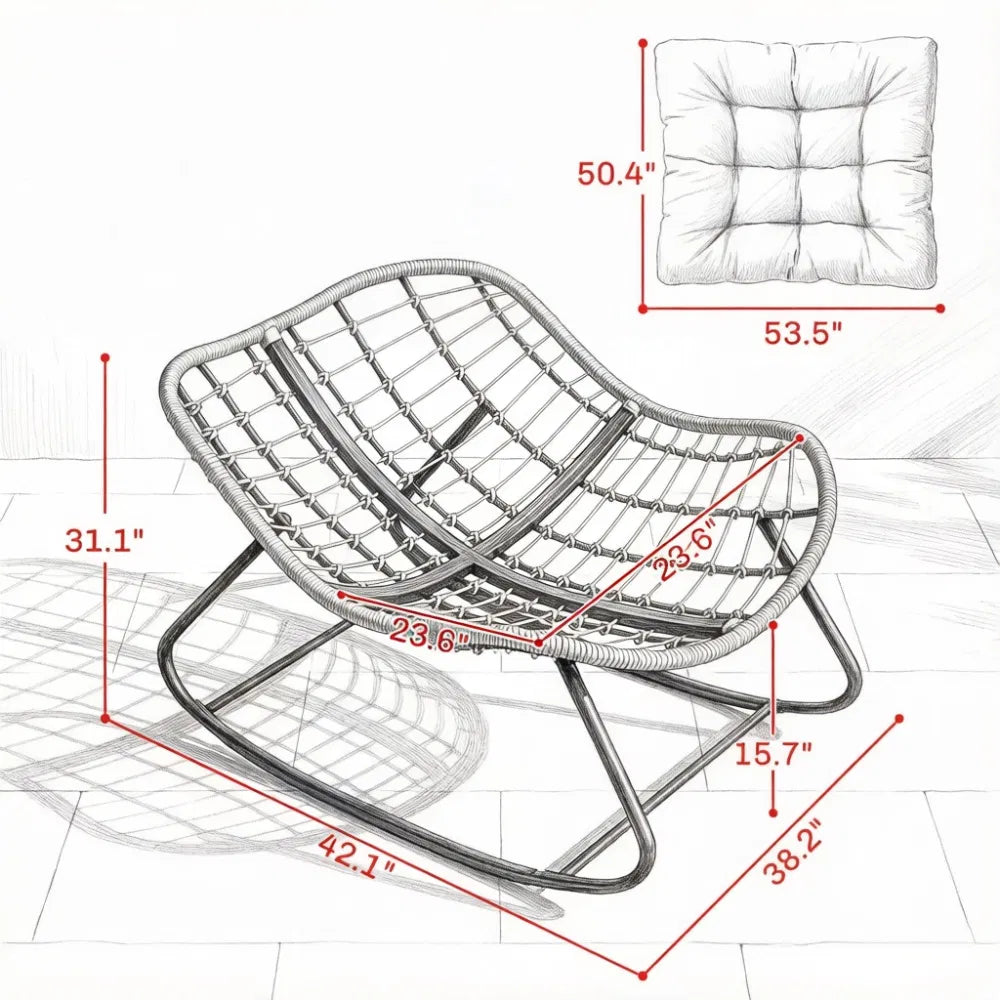 Garden chair / Rocking Chair - view 4