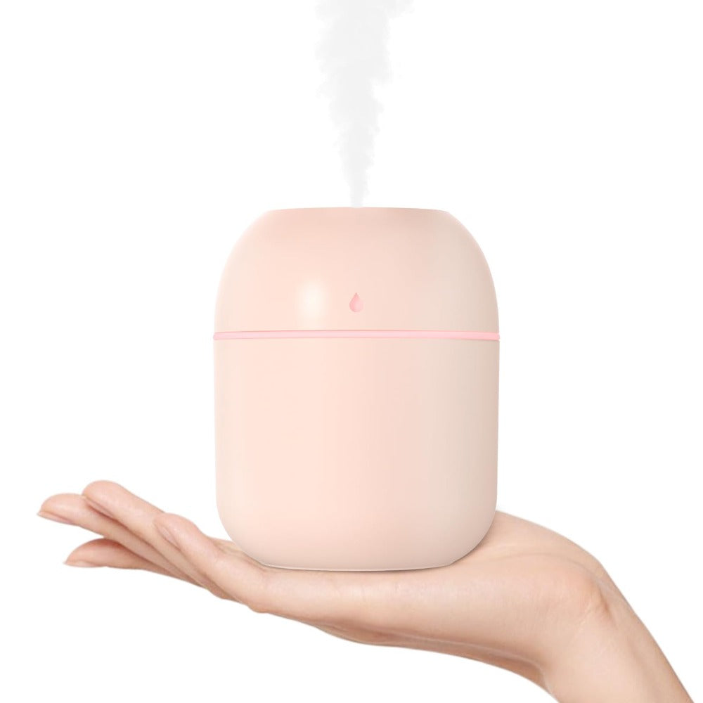 Portable Mini Humidifier 220ml Small Cool Mist Humidifier USB Personal Desktop Humidifier For Bedroom Travel Office Home