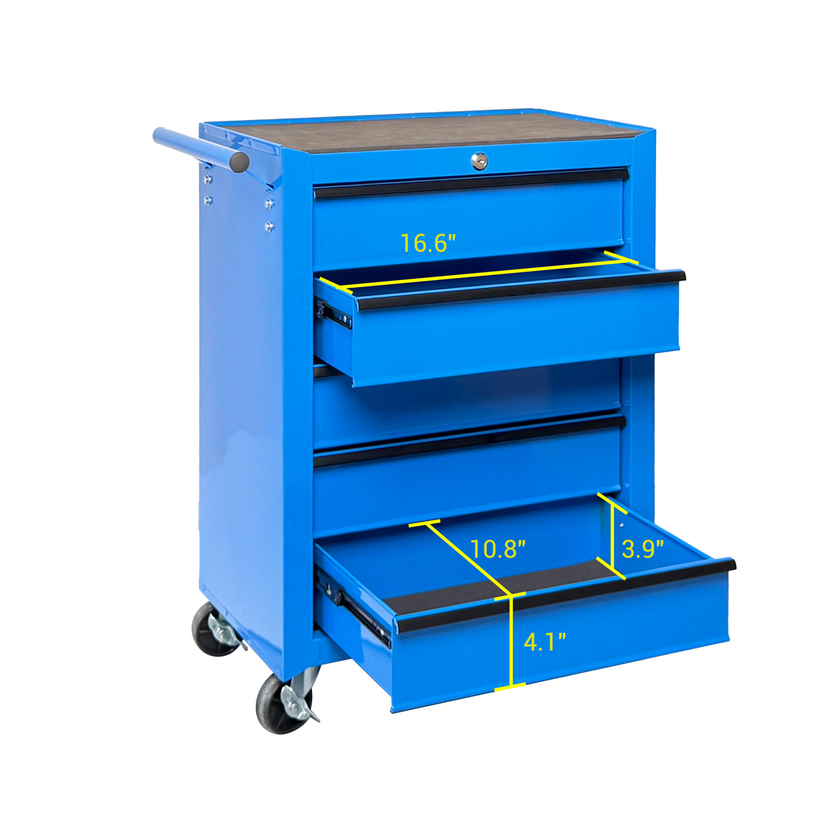 Rolling Metal Tool Chest With 5 Drawers, 20inch 5-Drawer Tool Chest Cabinet With Ball Bearing Drawer Slides - view 3