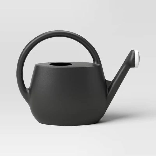 2 Gallon Plastic Watering Can, Black – Long Spout Watering Can For Indoor & Outdoor Garden Plants