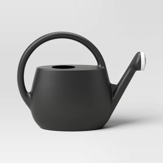 2 Gallon Plastic Watering Can, Black – Long Spout Watering Can For Indoor & Outdoor Garden Plants