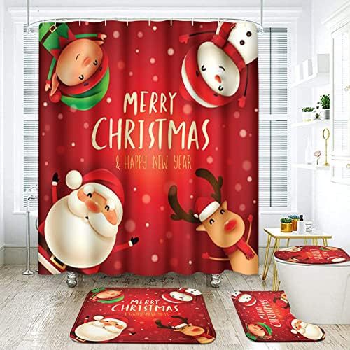 Decorative Artificial Plants Shower Curtain Textile Washable - view 7