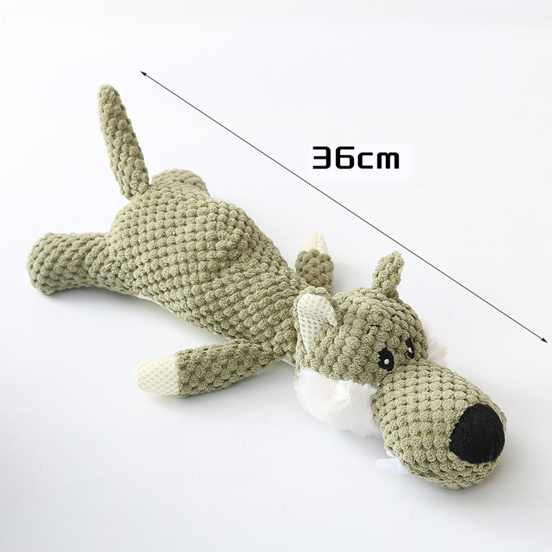 Plush Cartoon Puppy Dog Toy Pet Dog Chew Squeak Toys For Small Dogs Teeth Grinding Pet Products Dog Accessories - view 6