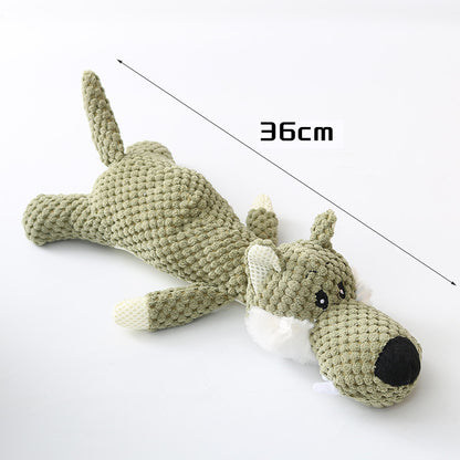 Plush Cartoon Puppy Dog Toy Pet Dog Chew Squeak Toys For Small Dogs Teeth Grinding Pet Products Dog Accessories - view 6