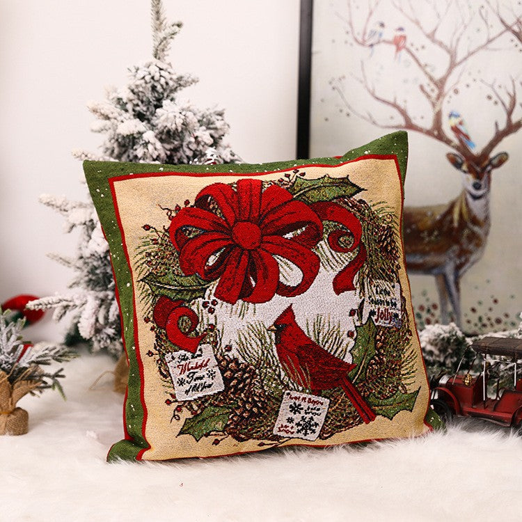 Christmas Square Pillow Cover Home Christmas Decorations - view 7