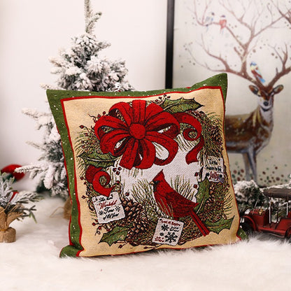 Christmas Square Pillow Cover Home Christmas Decorations - view 7