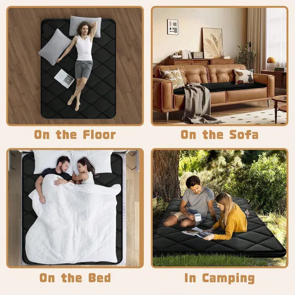 Japanese Floor Mattress, 100% High Density Comfortable Foam, Thicken Foldable Mattress Tatami Mat Sleeping Pad - view 4