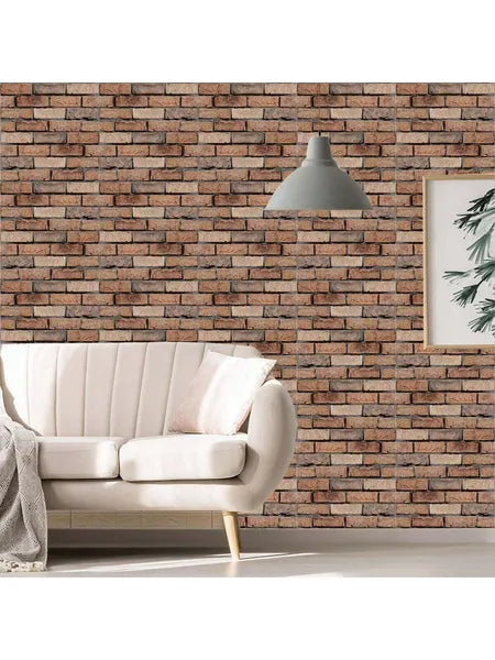 10 Pack 3D Brick Wall Stickers 3D Wall Panels Peel And Stick White Brick Wallpaper PE Foam Self Adhesive Wallpaper - view 4