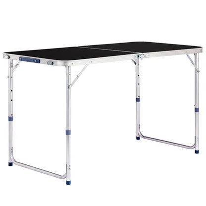 4Ft Portable Multipurpose Folding Table Black - view 5