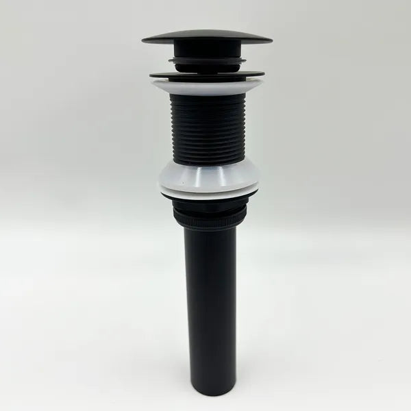 Bathroom Sink Drain Without Overflow, Vessel Sink Lavatory Vanity Pop-Up Drain Stopper, 304 Stainless Steel