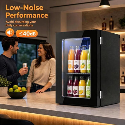 0.6 Cu.Ft Mini Beverage Refrigerator with Digital Touch Control 40F-61F Adjustable Thermostat - view 6