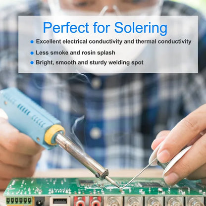 Soldering Wire 60/40 Tin Lead Rosin Core 0.031'/0.8mm 1.7% Flux Electrical Solder Wire Sn60 Pb40 1lb - view 3