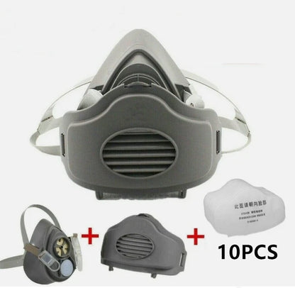 Halb Gesicht Maske Atemgerät Gesichtsstück Für Holzbearbeitung Malen Schweißen - view 4