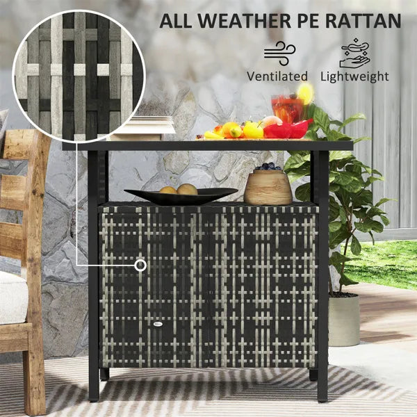 Rattan Storage Cabinet/Storage Cabinets/Lockers - view 2