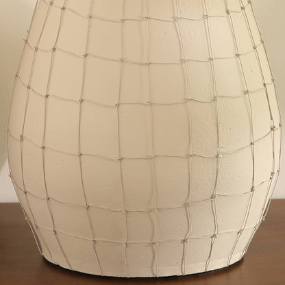 Leianna Handmade Large Terracotta Vase With Wireframe Contemporary Design, Handmade - view 4