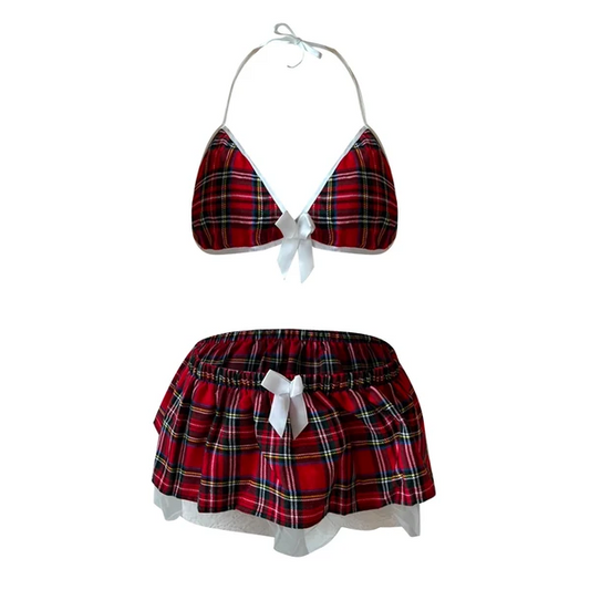 Sexy Lingerie School Girl Sleepwear Dress Nightwear Underwear Babydoll Women USA - view 2