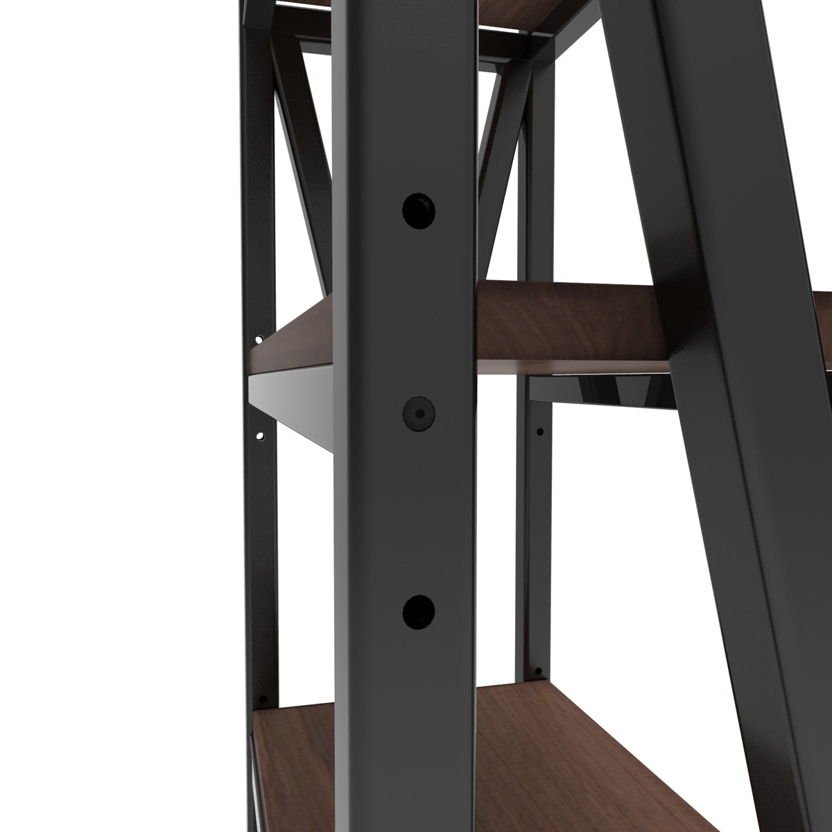 56.30'' Bakers Rack 4-Level Storage Shelves Mental And Wooden Kitchen Shelves, Kitchen Organizers And Storage - view 7