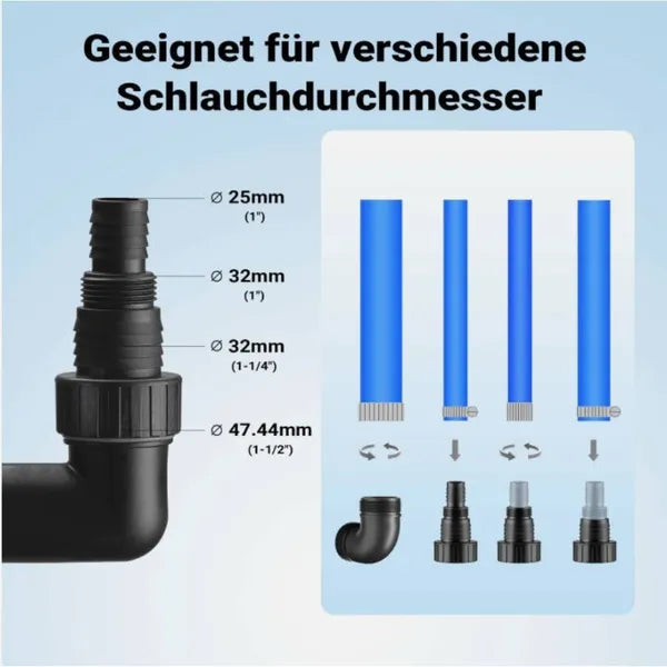 400W Submersible Pump, 6000L/h Clean/Dirty Water Pump For Garden, Basement Drainage - view 3