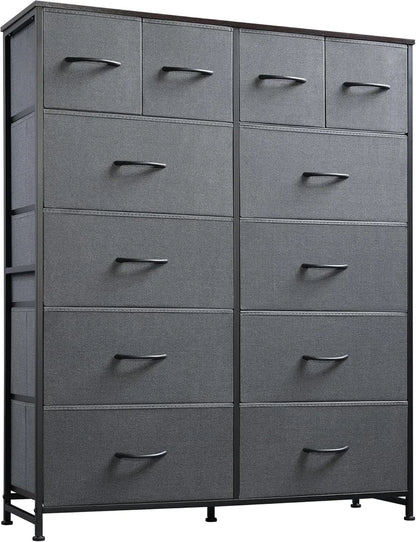 Tall Dresser For Bedroom With 12 Drawers, Dressers & Chests Of Drawers, Fabric Dresser For Closet, Living Room - view 7