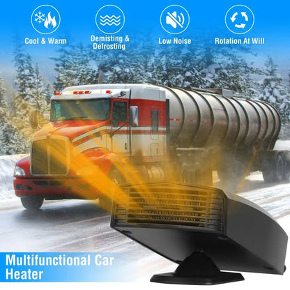 Portable Car Heater Heating Fan 2 In 1 Defroster Defogger Demister Windshield Heater Automotive Cooling Fan