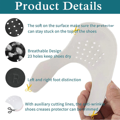 Pair Sneaker Shoe Anti Crease Protector Decreaser Toe Force Creasing Shoes Cover - view 3