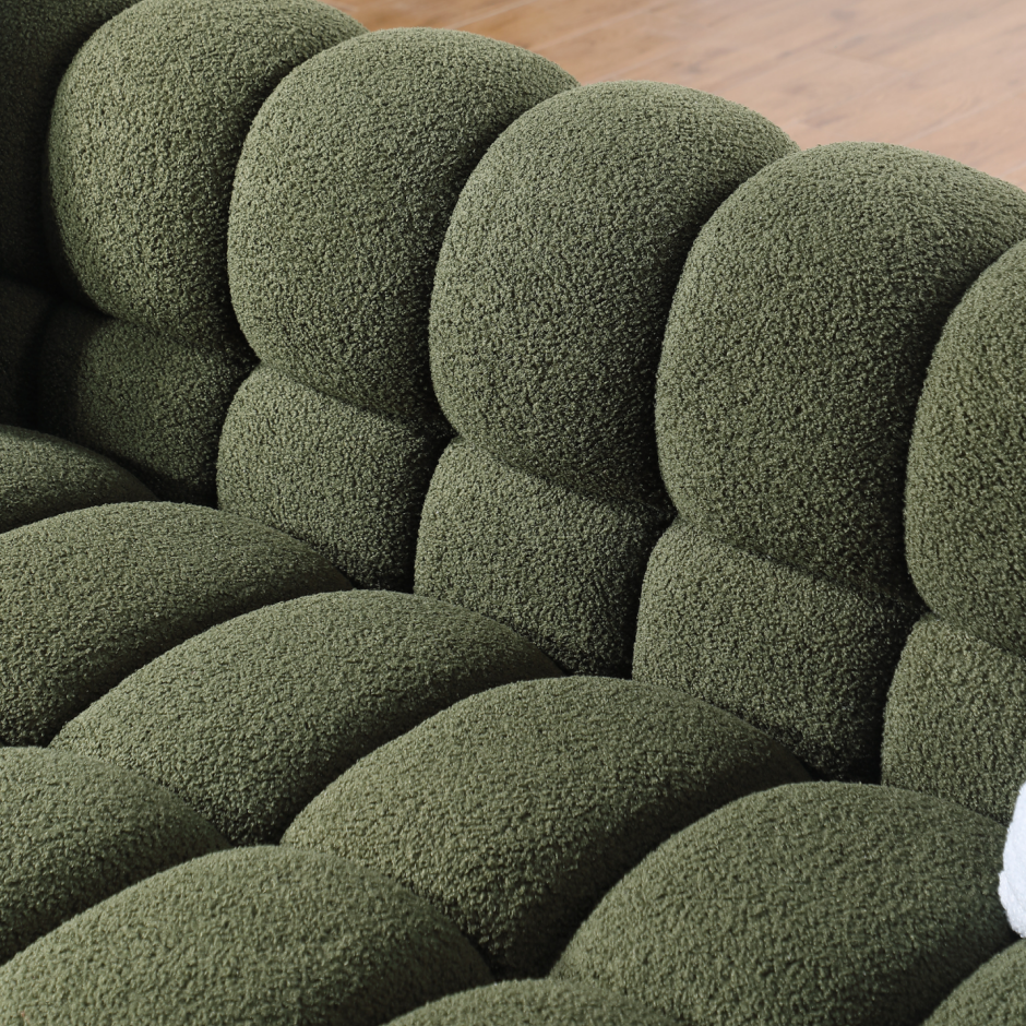 84.3 Length,35.83inch Deepth,human Body Structure For USA People, Marshmallow Sofa,boucle Sofa,3 Seater - view 7