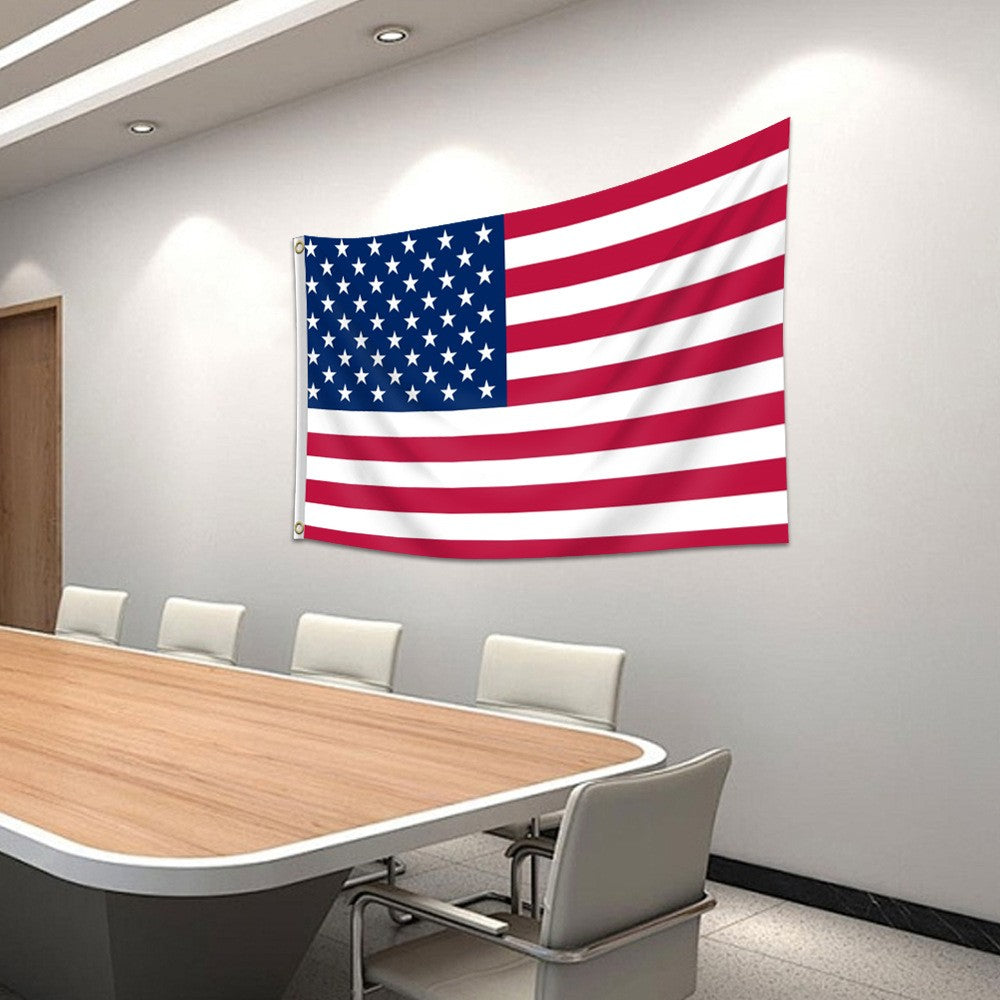 4X6FT Polyester American Flag 120cmX180cm USA Flag Outdoor Yard Decor Stars Brass Grommets - view 3
