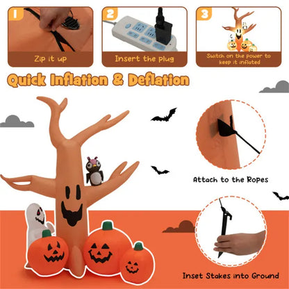 8-foot Halloween Inflatable Pumpkin - view 7