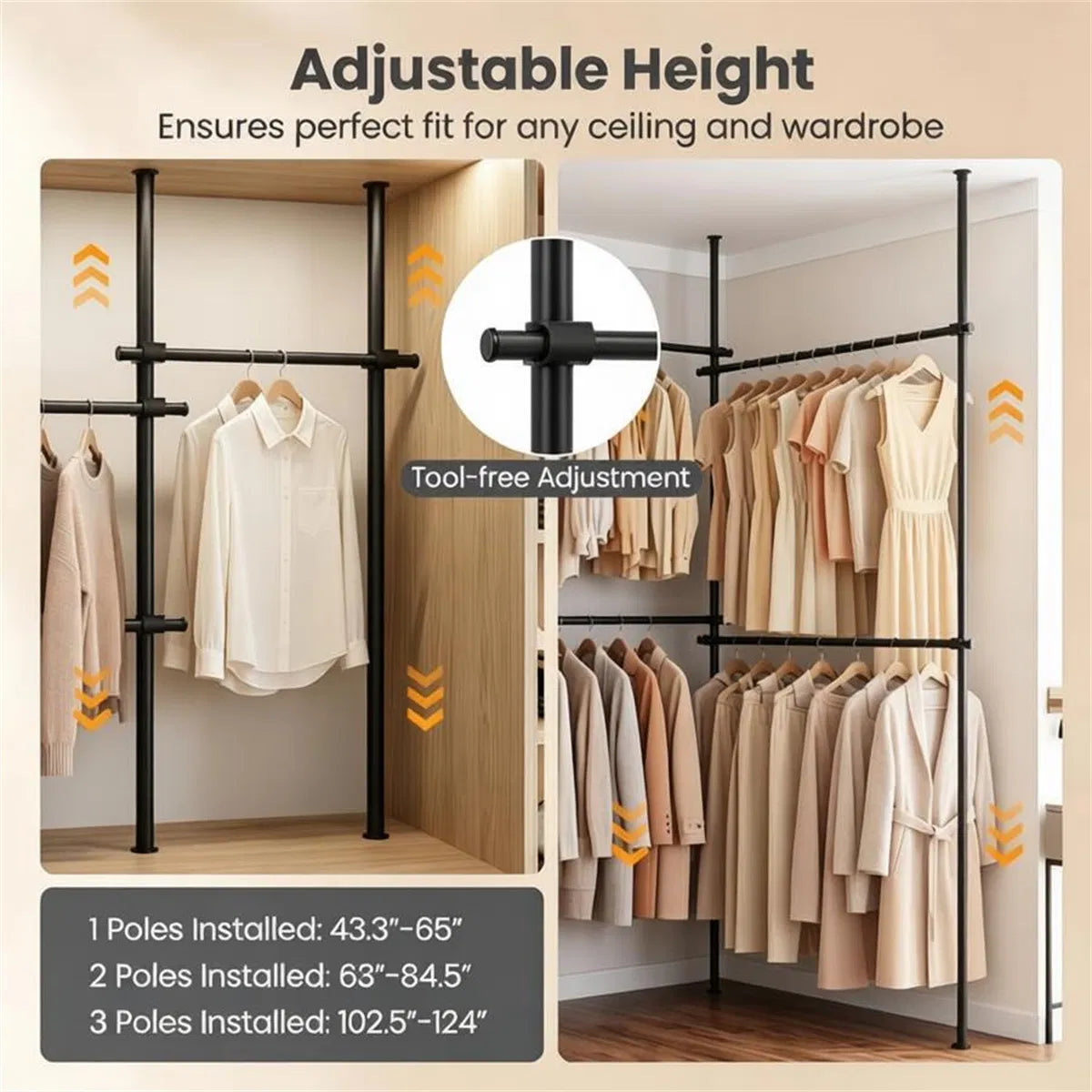 Clothing Supplies with Non-Slip 102.5 Inches - view 9