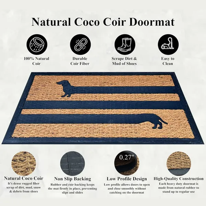 Funny Coir Doormat Hello There Welcome Front Porch Decor Doormat For The Entrance Way Outdoor With Heavy-Duty Non Slip - view 6