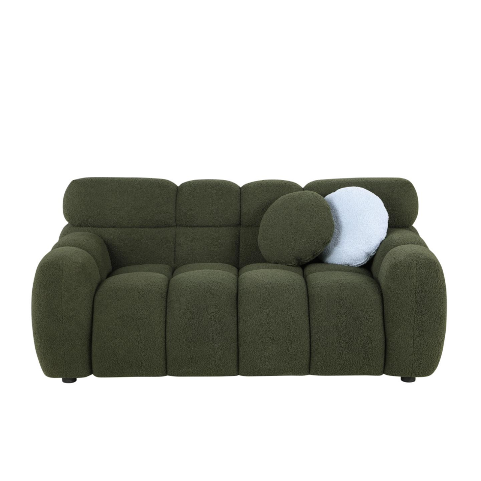 64.96 Length,35.83inch Deepth,human Body Structure For USA People, Marshmallow Sofa,boucle Sofa,2 Seater - view 2