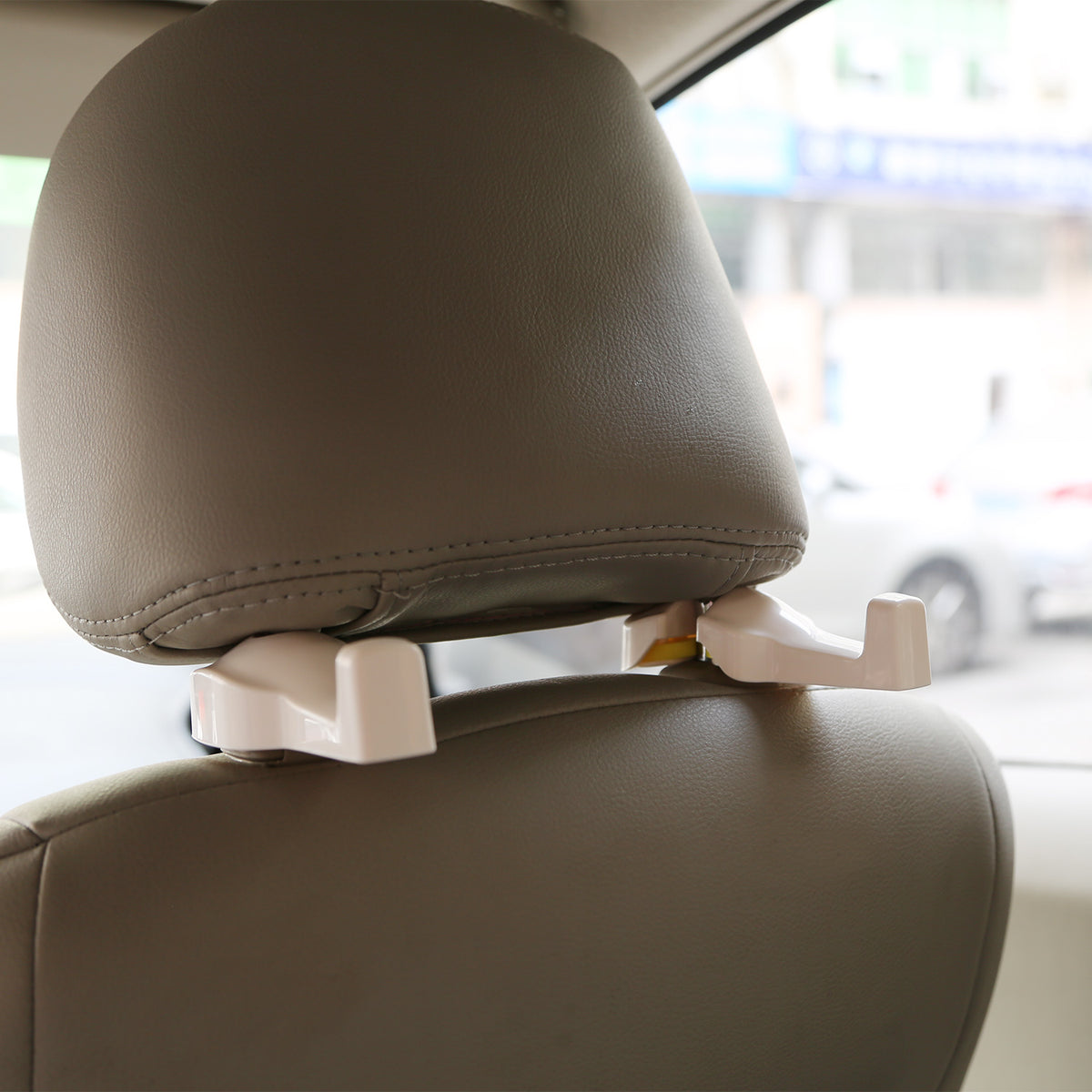 2Pcs Car Seat Headrest Hanger Car Headrest Hanging Hook For Bag Purse Cloth Grocery Organizer - view 5