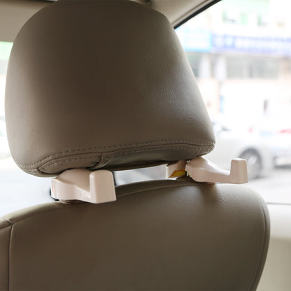 2Pcs Car Seat Headrest Hanger Car Headrest Hanging Hook For Bag Purse Cloth Grocery Organizer - view 5