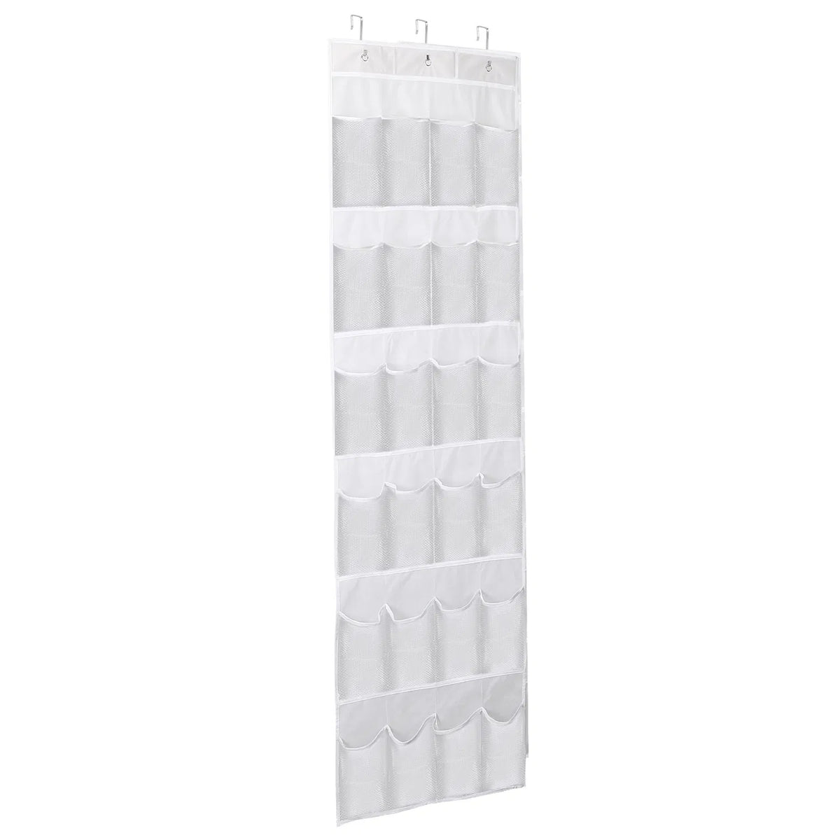 1Pc Over The Door Shoes Rack 24-Pocket Crystal Clear Organizer 6-Layer Hanging Storage Shelf For Shoes Slippers Small - view 3