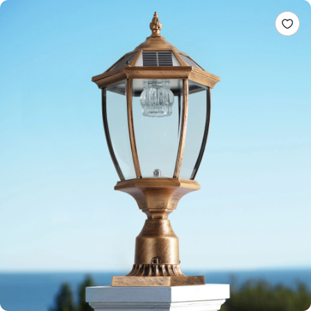20 Golden Solar Powered LED Outdoor Lantern, Vintage Garden Light With Elegant Glass Design For Pathways, Yards