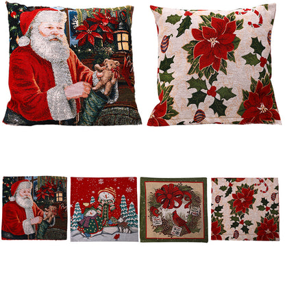 Christmas Square Pillow Cover Home Christmas Decorations - view 3