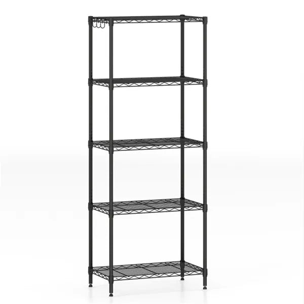 5-Tier Heavy-Duty Metal Wire Shelving, 750 LBS Total Load With Multi-Grade Per Shelf Capacity For Garage & Kitchen - view 2