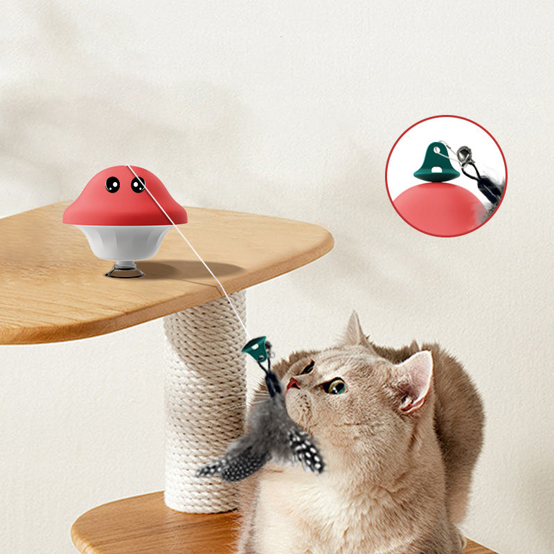 Cat Wand Suction Cup Pet Movement Playing Toy Cat Wand Toys Retractable Cat Teaser Cat Toys Cat Exercise Toys - view 3