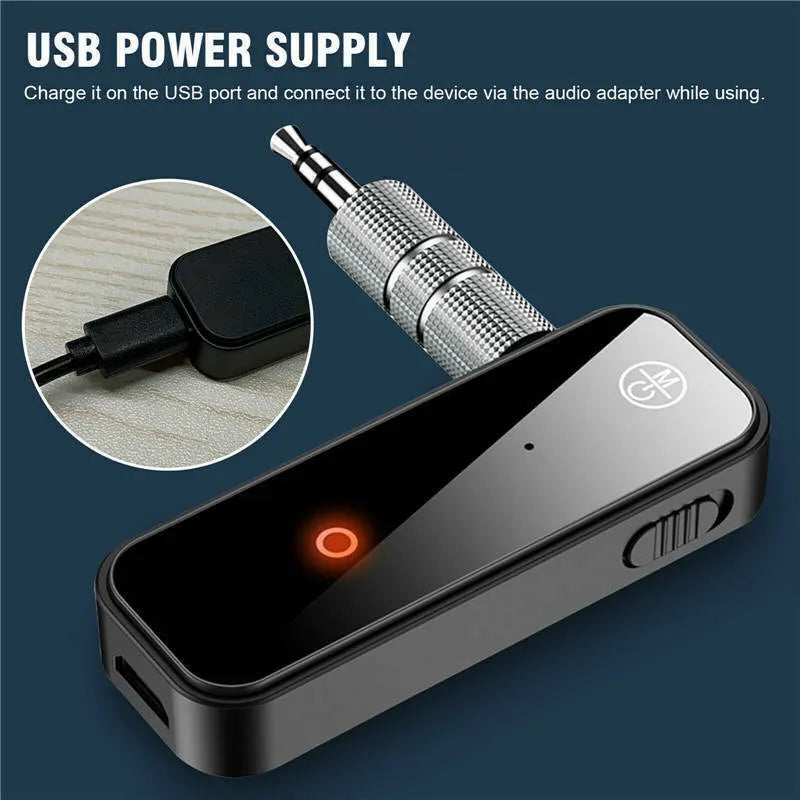 USB Wireless Bluetooth 5.0 Transmitter Receiver 2in1 Audio Adapter 3.5mm Aux Car - view 7