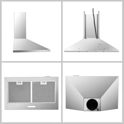 Range Hood 30 Inch,Wall Mount Range Hood In Stainless Steel With Ducted/Ductless Convertible - view 5