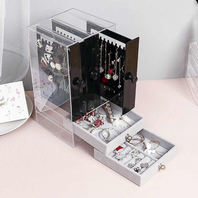 Earrings Organizer Jewelry Necklace Box Acrylic - view 5