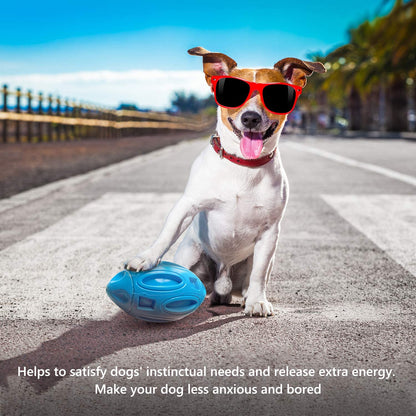 Pet Supplies Dog Toys Rubber Sounding Rugby Wear-Resistant Bite-Resistant Sounding Dog Ball - view 5