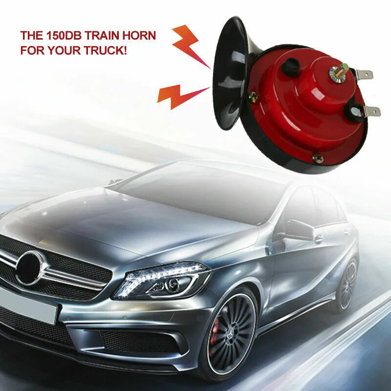 2PC 12V 300DB Super Loud Train Air Horn Waterproof Motorcycle Car Truck SUV Boat - view 5